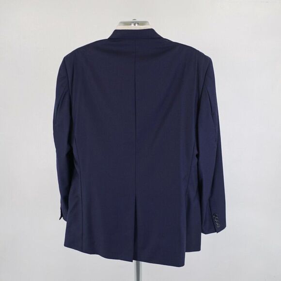 Jos A Bank Signature Gold Wool Blue Herringbone 44L / Slim 46L Blazer 2 Button - Picture 6 of 13